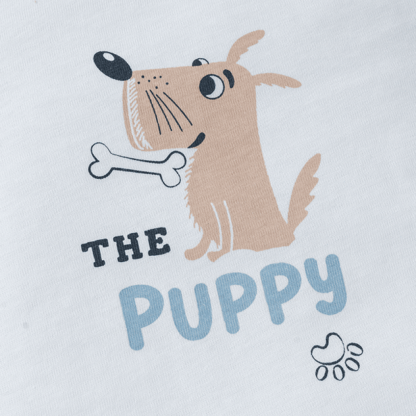 Bodysuit bé trai đùi Animo KK0325054-CC016 (0-12M,Trắng- Xanh,DD02)