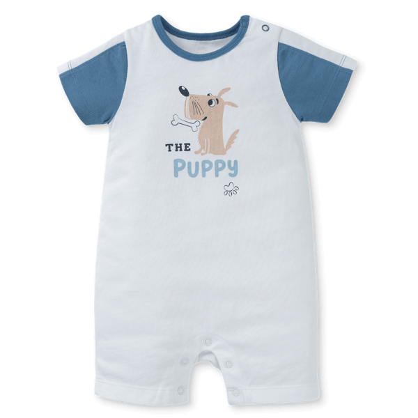 Bodysuit bé trai đùi Animo KK0325054-CC016 (0-12M,Trắng- Xanh,DD02)