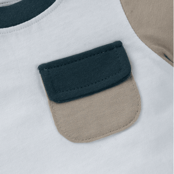 Bodysuit bé trai đùi Animo KK0325051-CC013 (0-12M,Trắng- Xám,NN02)