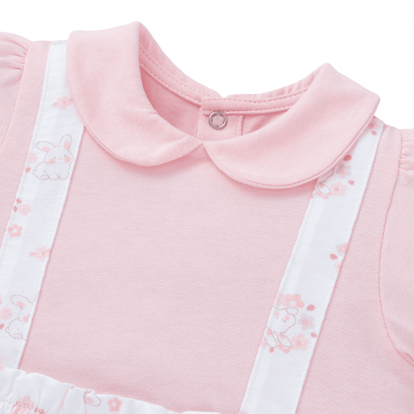 Bodysuit bé gái đùi Animo KK0325055-CC023 (0-12M,Trắng- Hồng,TT03)