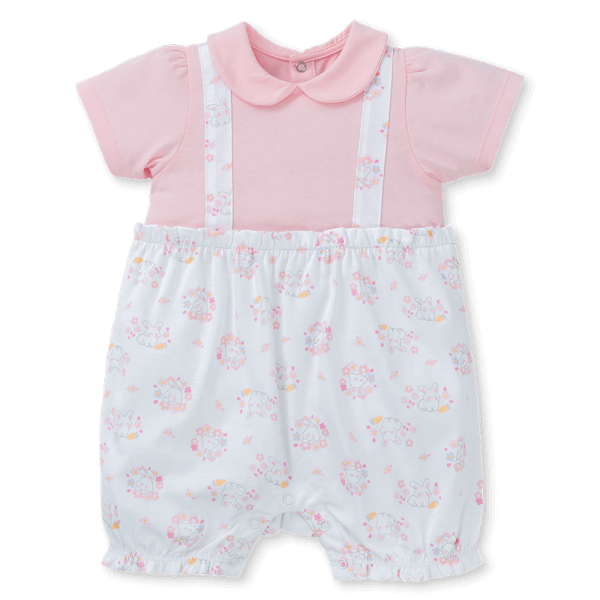 Bodysuit bé gái đùi Animo KK0325055-CC023 (0-12M,Trắng- Hồng,TT03)