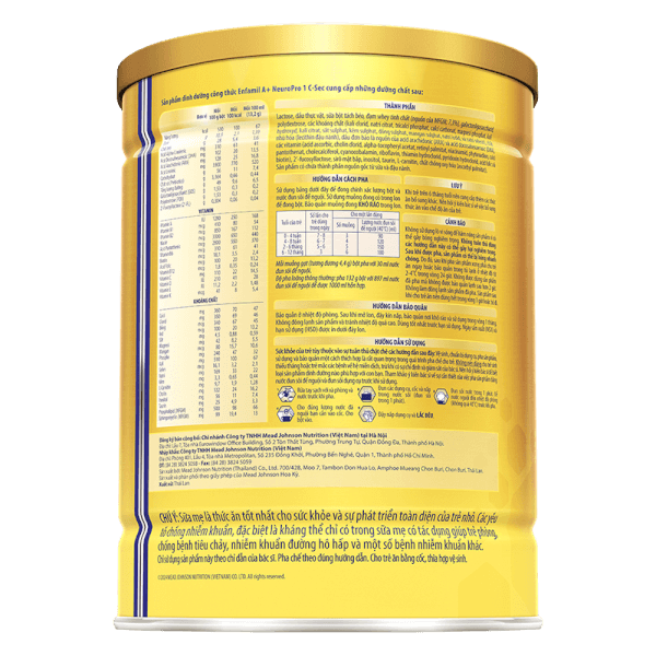 Sữa Enfamil A+ NeuroPro 1 C-Sec 800g (0-12 tháng)