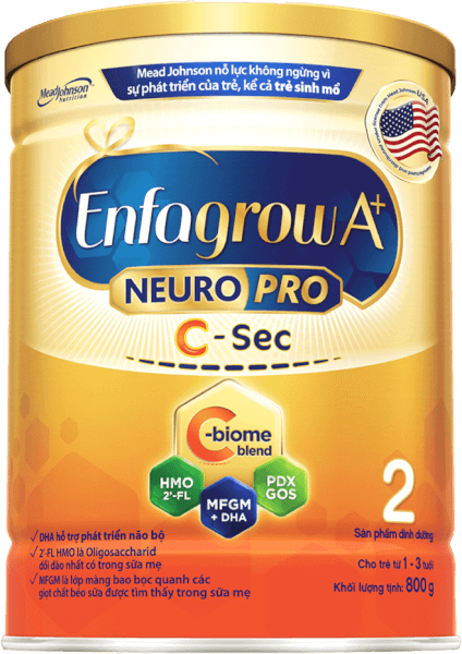 Sữa Enfagrow A+ NeuroPro 2 C-Sec 800g (1-3 tuổi)