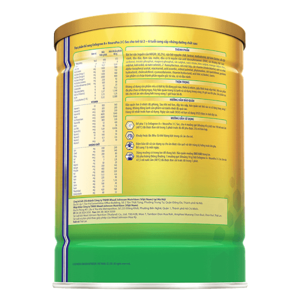 Combo 2 Sữa Enfagrow A+ NeuroPro 3 C-Sec 800g (2-6 tuổi)