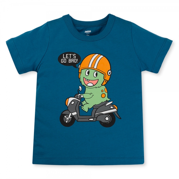 Bộ bé trai ngắn Animo Easy HN0425014 (1-4Y,Dương-xám,TT02)