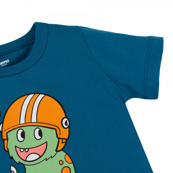 Bộ bé trai ngắn Animo Easy HN0425014 (1-4Y,Dương-xám,TT02)