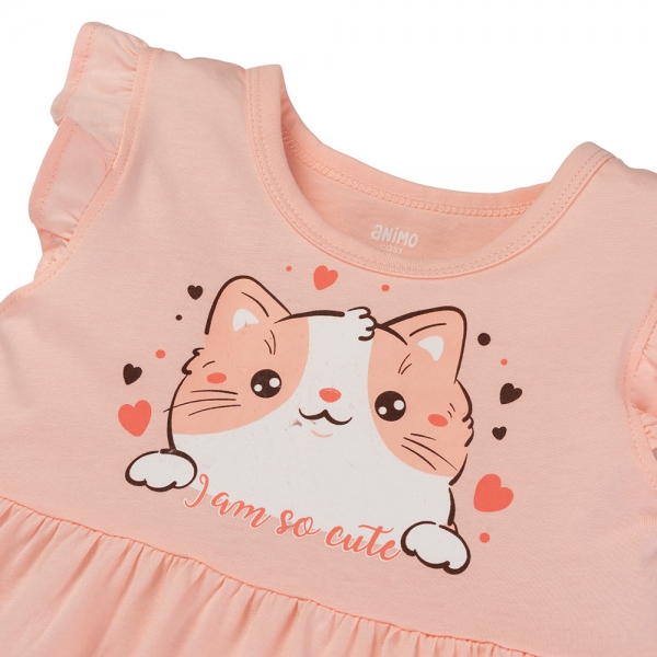 Đầm bé gái Animo Easy TX0325024 (1-4Y,Be,NN02)