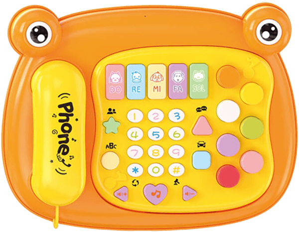 Điện thoại bàn chú ếch dễ thương kèm đèn nhạc vui nhộn CY627735 C412 (Cam)