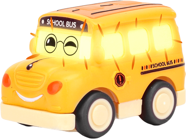 Xe chạy trớn hoạt hình đội nón mặt cười dễ thương RFD619772 C412 (Vàng)