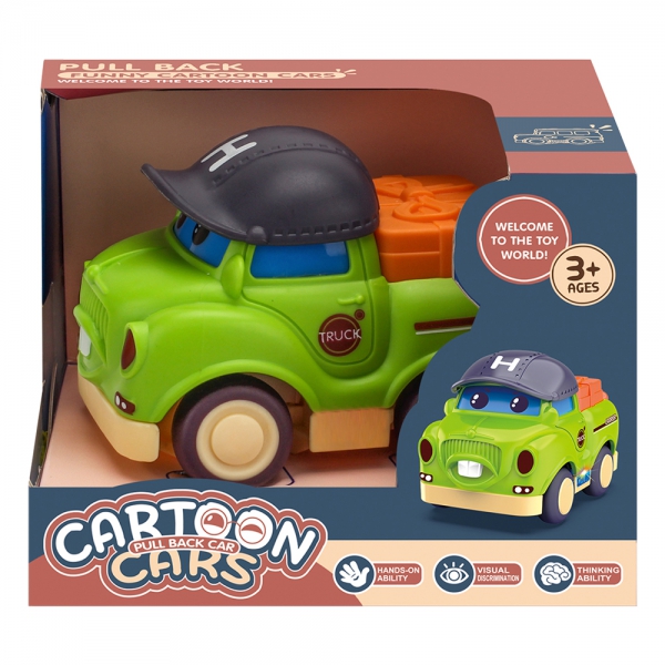 Xe chạy trớn hoạt hình đội nón ngộ nghĩnh RFD619771 C412 (Xanh lá)