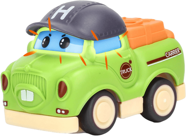 Xe chạy trớn hoạt hình đội nón ngộ nghĩnh RFD619771 C412 (Xanh lá)