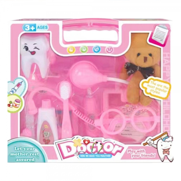 Vali nhập vai nha sĩ kèm gấu con HW24152556 C412 (Hồng)