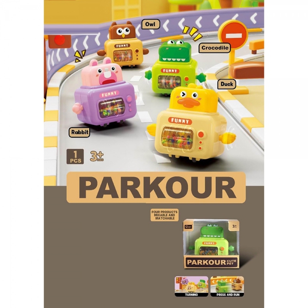 Xe chạy trớn hình vịt con đáng yêu kèm xúc xắc HW23158939 (Vàng)