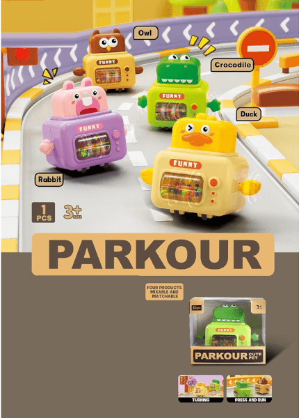 Xe chạy trớn hình vịt con đáng yêu kèm xúc xắc HW23158939 (Vàng)