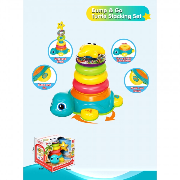 Chú rùa biết chạy  và sao biển xếp chồng kèm nhạc ngộ nghĩnh HW24076204 C412