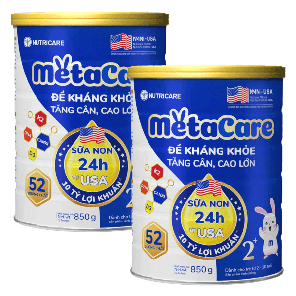 Combo 2 Sữa Metacare Eco 2+ 850g (2-10 tuổi)