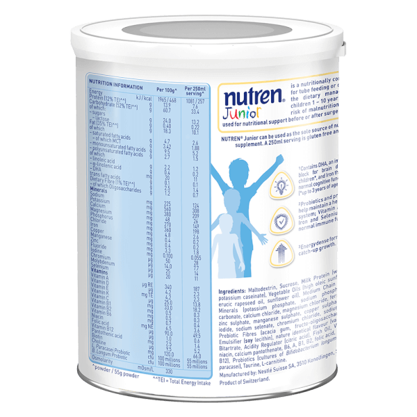 Thực phẩm dinh dưỡng Nutren Junior 400g (1-10 tuổi)