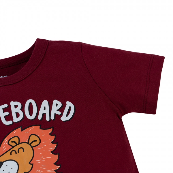 Bộ bé trai ngắn Animo Easy HN0325038 (1-4Y,Đỏ-be,DD02)