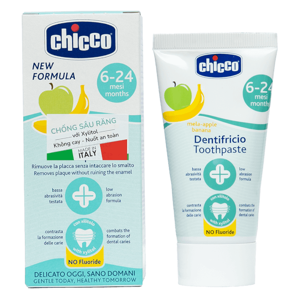 Kem đánh răng hương Chuối - Táo Chicco 6M+