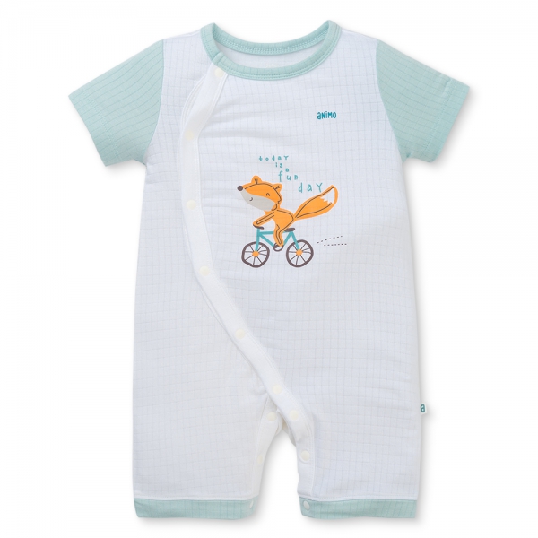 Set 2 bodysuit rayon chống muỗi đùi Animo VD0425034 (0-12M,Ngọc-trắng,TT06)