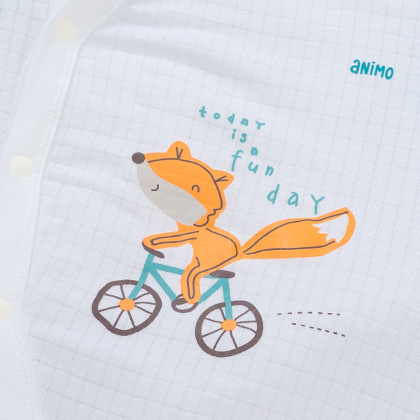 Set 2 bodysuit rayon chống muỗi đùi Animo VD0425034 (0-12M,Ngọc-trắng,TT06)