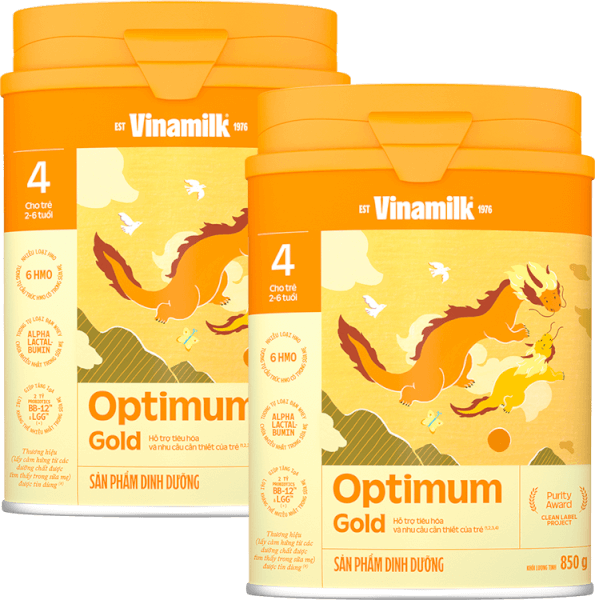 Combo 2 Sữa Vinamilk Optimum Gold 4 850g (2-6 tuổi)