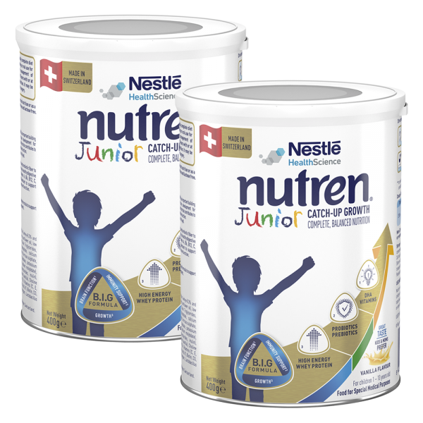 Combo 2 Thực phẩm dinh dưỡng Nutren Junior 400g (1-10 tuổi)