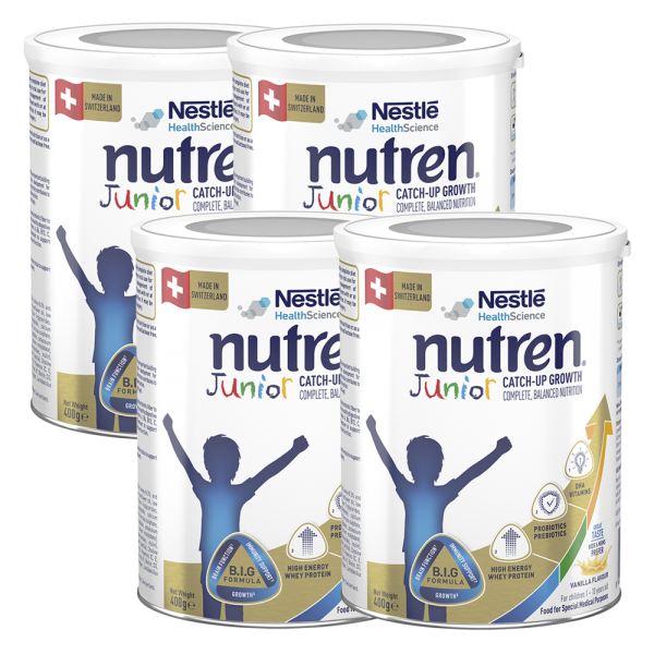 Combo 4 Thực phẩm dinh dưỡng Nutren Junior 400g (1-10 tuổi)