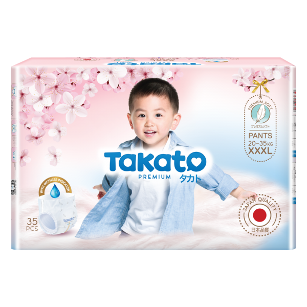 Tã quần Takato siêu mềm mại (XXXL, 35 miếng)