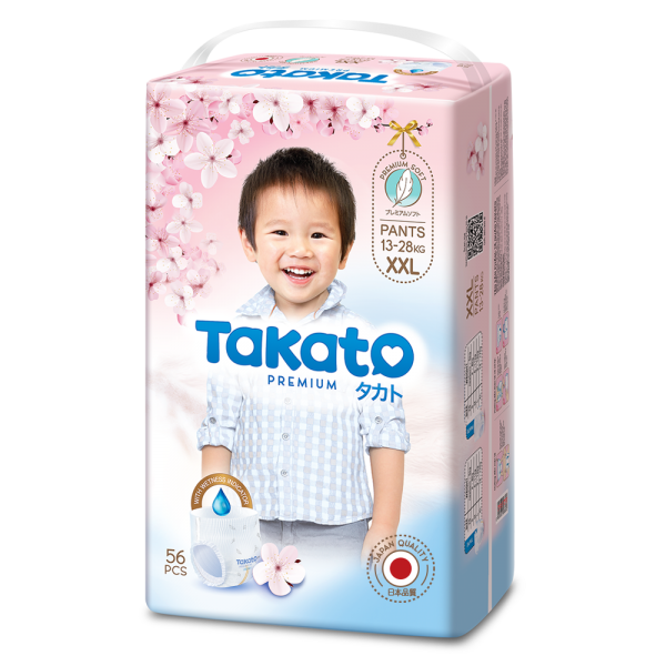 Tã quần Takato siêu mềm mại (XXL, 56 miếng)