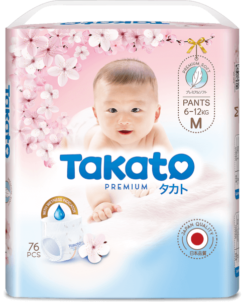 Tã quần Takato siêu mềm mại (M, 76 miếng)