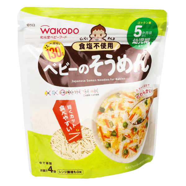 Mì somen không muối Easy Manma Wakodo cho bé từ 5 tháng tuổi