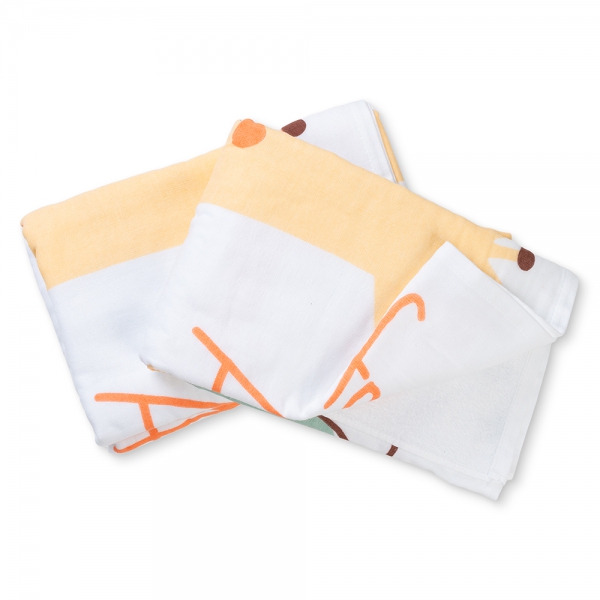 Khăn tắm trẻ em Cotton Hươu cao cổ Animo BM9T (60x120cm,Trắng-Giao hoạ tiết ngẫu nhiên)