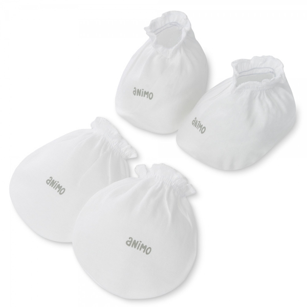 Bộ bao tay chân thun Animo HN0924088 (NB,Nhiều màu,Giao ngẫu nhiên)