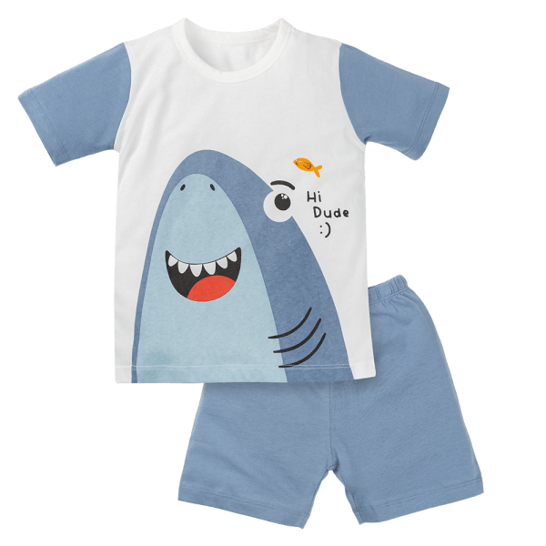 Bộ bé trai ngắn Animo Easy HN1124082 (1-4Y,Xanh dương)