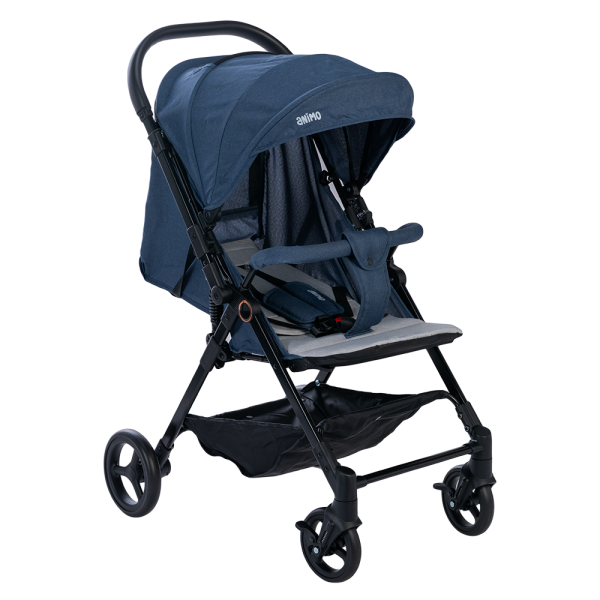 Xe đẩy 2 chiều Animo Q1 (Xám + Xanh denim)