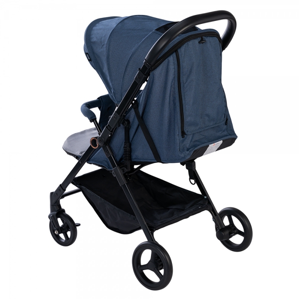 Xe đẩy 2 chiều Animo Q1 (Xám + Xanh denim)