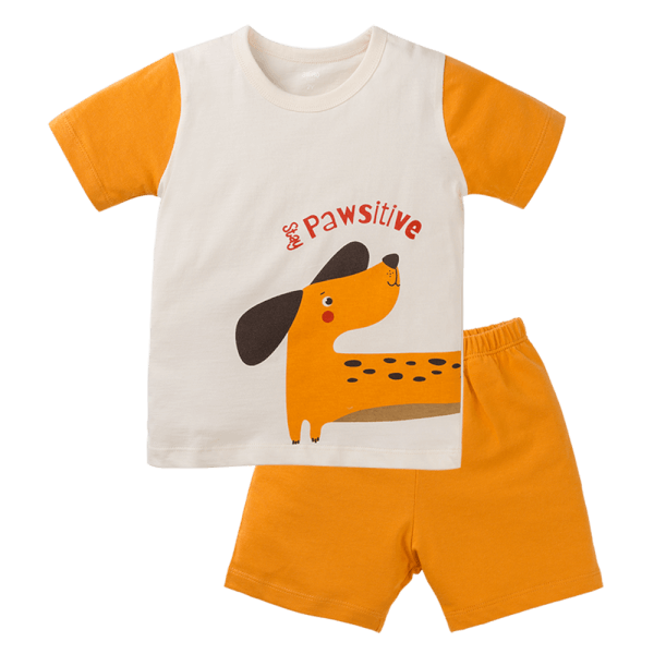 Bộ bé trai ngắn Animo Easy HN0425012 (1-4Y,Kem-vàng ,TT02)