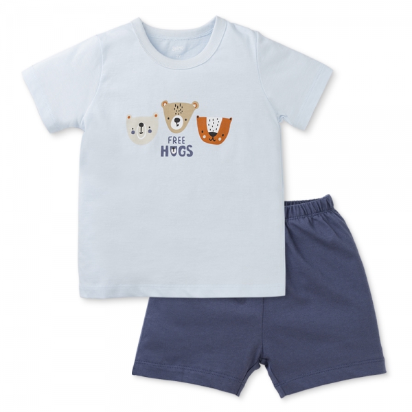 Bộ bé trai ngắn Animo Easy HN0325006 (1-4Y,Biển-dương,NN01)