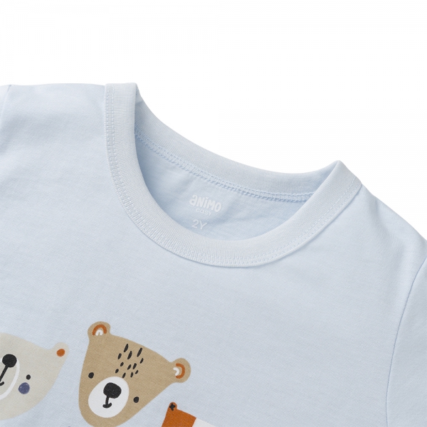 Bộ bé trai ngắn Animo Easy HN0325006 (1-4Y,Biển-dương,NN01)