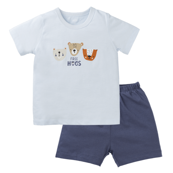 Bộ bé trai ngắn Animo Easy HN0325006 (1-4Y,Biển-dương,NN01)