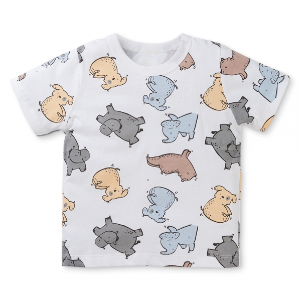 Bộ bé trai ngắn Animo Easy HN0425018 (1Y,Kem-xám,NN03)