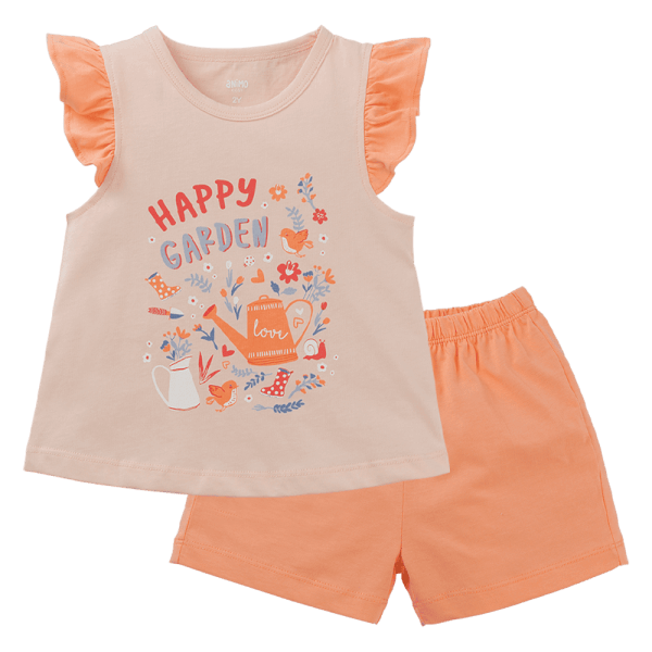 Bộ bé gái ngắn Animo Easy TX0525035 (1Y,Be-cam sữa,NN02)