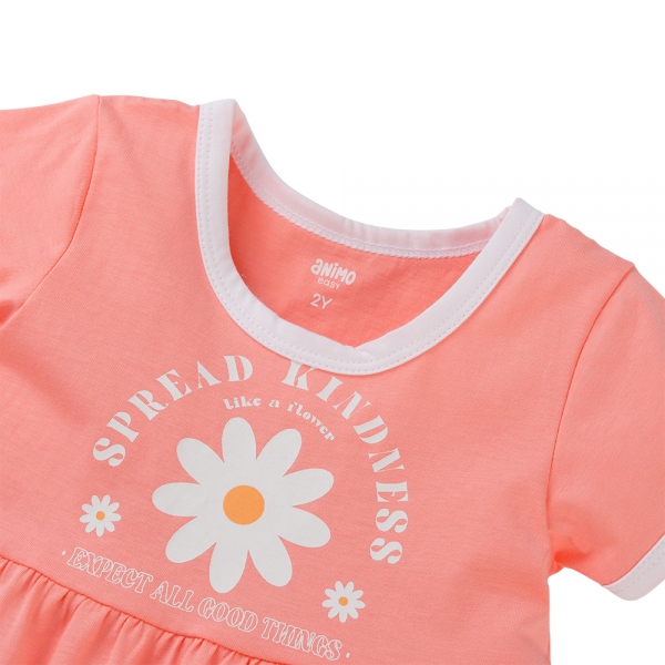 Đầm bé gái Animo Easy TX0525039 (1-4Y,Hồng,TT02)