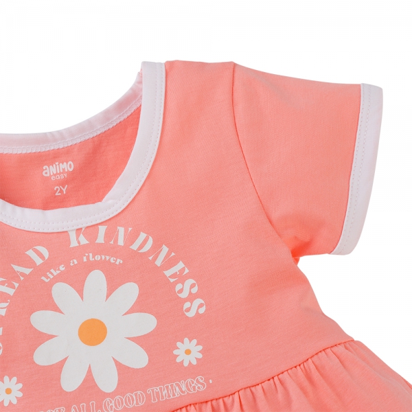Đầm bé gái Animo Easy TX0525039 (1-4Y,Hồng,TT02)