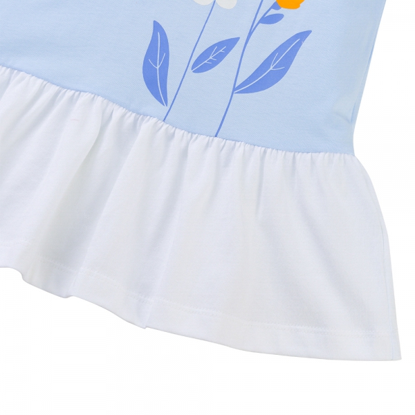 Đầm bé gái Animo Easy TX0525037 (1-4Y,Dương-trắng,NN02)