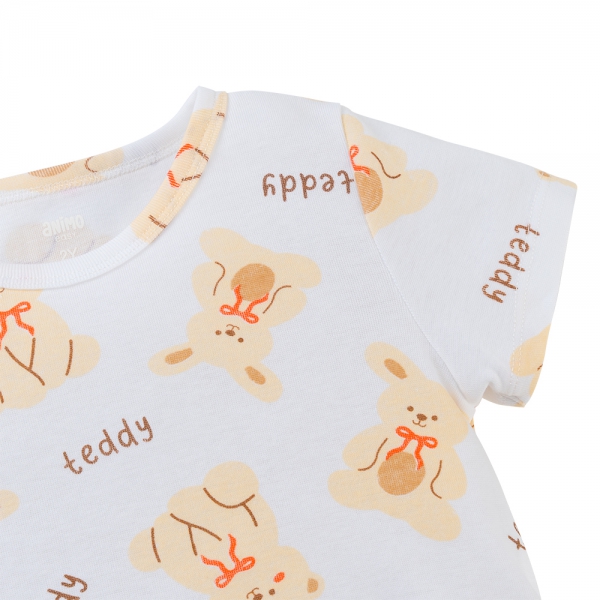 Áo bé gái Animo Easy LU0425044 (1-4Y,Trắng,TT04)