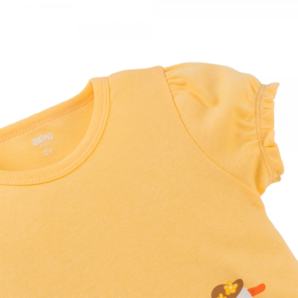 Áo bé gái Animo Easy LU0425042 (1-4Y,Vàng,TT02)