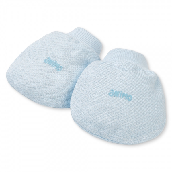 Set 6 bao tay chân sơ sinh Animo BA0425075 (NB,Trắng-xanh-vàng)