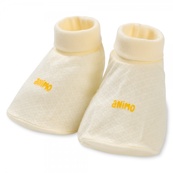 Set 6 bao tay chân sơ sinh Animo BA0425075 (NB,Trắng-xanh-vàng)